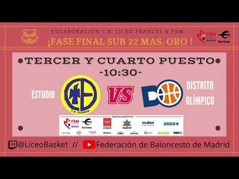 Sub22 Masculino Oro 2021 - Puestos 3º y 4º: C.D. Estudio Vs Distrito Olímpico