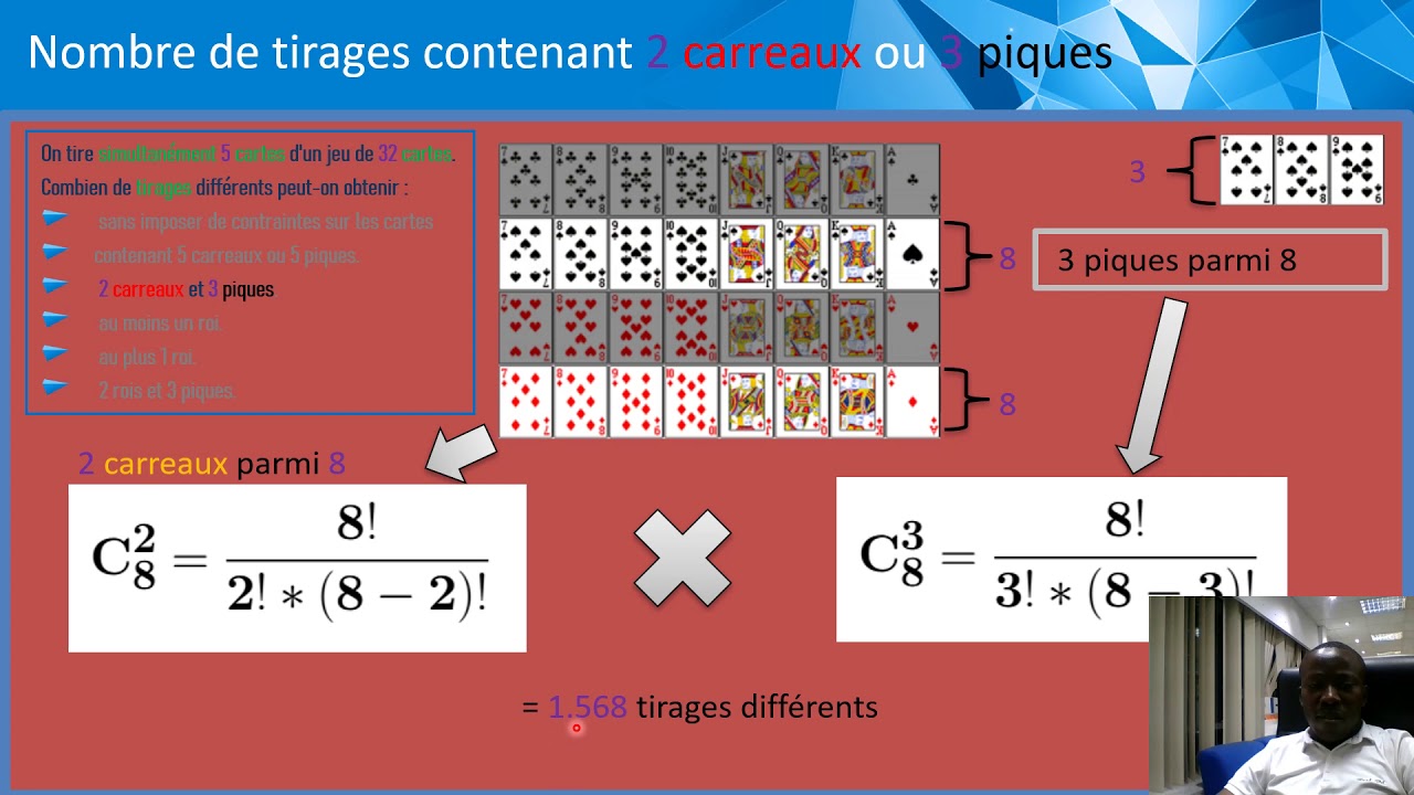 Combinaisons d’un jeu de 32 cartes