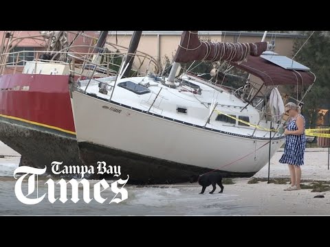 Tropical Storm Eta's aftermath in Gulfport's Mooring Field
