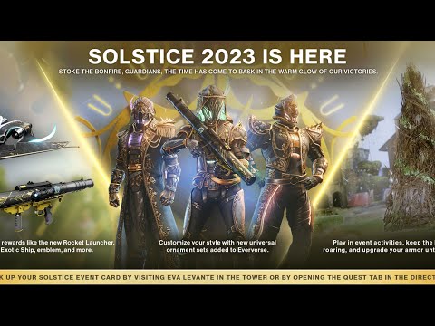 Solstice (2023) Preview/Bonfire Bash Gameplay (Celebrating Solstice Quest) | Destiny 2 Solstice 2023