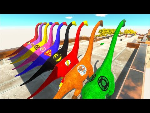 Superman Brachiosaurus Hunting Found Jurassic world evolution 2 Death Run Speed Race Championship