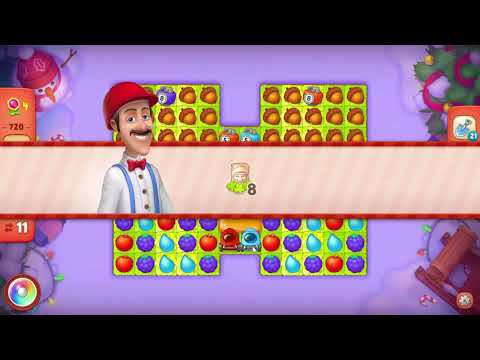 Gardenscapes 720 Hard Level - 11 moves - NO BooSTERS