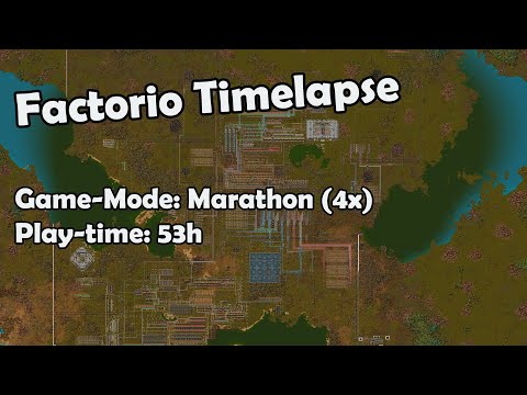 FACTORIO TIMELAPSE: MARATHON 4X
