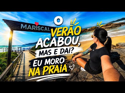 PRAIA DO MARISCAL EM BOMBINHAS DEPOIS DA TEMPORADA DE VERÃO 