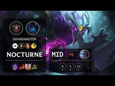 Nocturne Mid vs Talon - KR Grandmaster Patch 10.6
