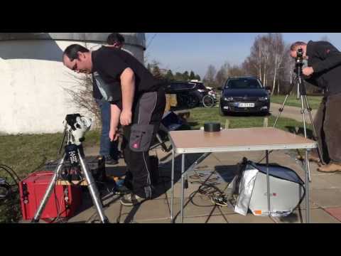 Aufbau am Astronomietag 2017