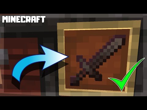 How to Make a NETHERITE SWORD in Minecraft! 1.16.1