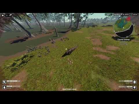 Sub Tyrannosaurus Rex vs 3 Edmontos | Roblox Prior Extinction Lowlands