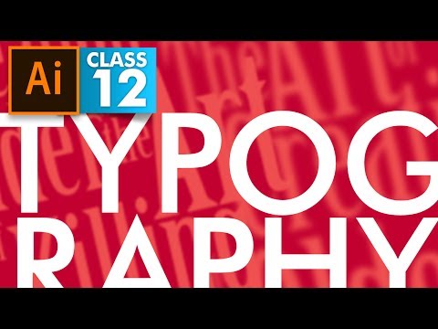 Adobe Illustrator Typography Class 12 Urdu Hindi