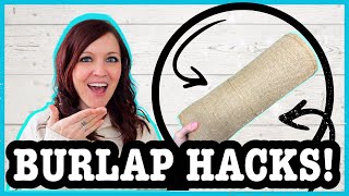 🤯 GRAB BURLAP NOW TO CREATE THESE FARMHOUSE DIYS FOR YOUR HOME! DIY CRAFTS USING BURLAP!