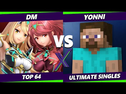 S@X 399 Online Top 64 - DM (Pyra Mythra) Vs. yonni (Steve) Smash Ultimate - SSBU
