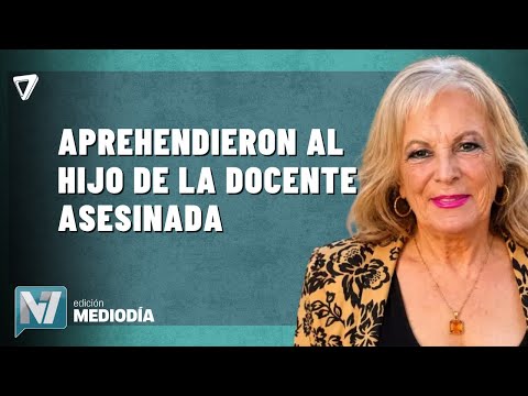 AHORA: aprehendieron al HIJO mayor de la docente ASESINADA en su casa