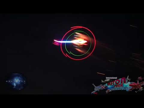 RC Helicopter with Fireworks at NIGHT Weston Park Model Show 2019