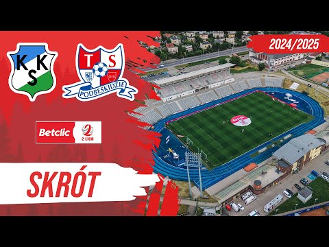KKS KALISZ - PODBESKIDZIE 1:0 Skrót Meczu 2 LIGA Bramki