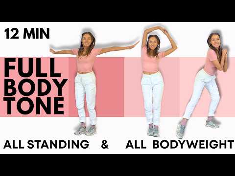 🔥 12 Minute No Equipment Full Body Workout at Home | Bodyweight Workout 🔥 Lucy Wyndham-Read