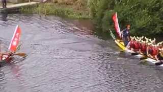 preview picture of video 'Dragon Boat Race 2014, Team Horseshoe Inn, Croft'