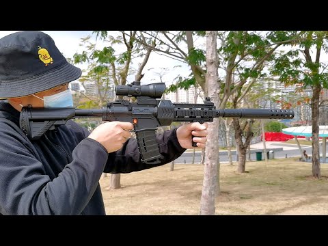 M416 Electric Burst Soft Bullet Gun Review 2022 - Full Auto Airsoft Toy Gun