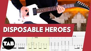 DISPOSABLE HEROES Guitar TAB | Lesson | Tutorial | Cover