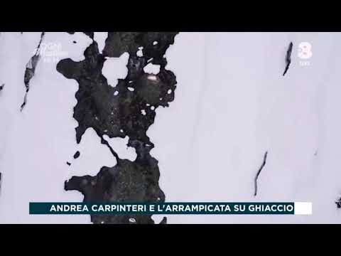 Andrea Carpinteri - Arrampicata su una cascata di ghiaccio