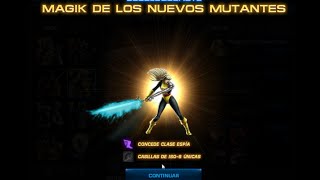 TRAJES MAGIK de los Nuevos Mutantes DETONANTE Y ESPIA Habilidades Poderes