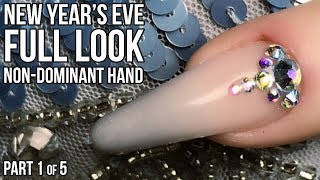Fashion Matching Nail Design Part 1 - Nude to Custom Colour Ombre - My New Years Eve Nails