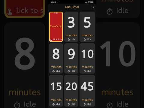 Grid Timer: Big & Simple