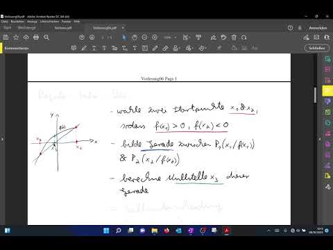 M1 V06 02 Regula Falsi