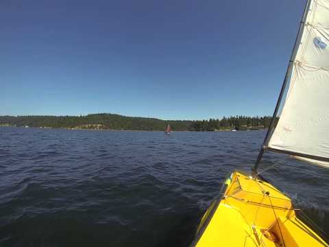 nw boat school sail in, 8/3/2013, several boats