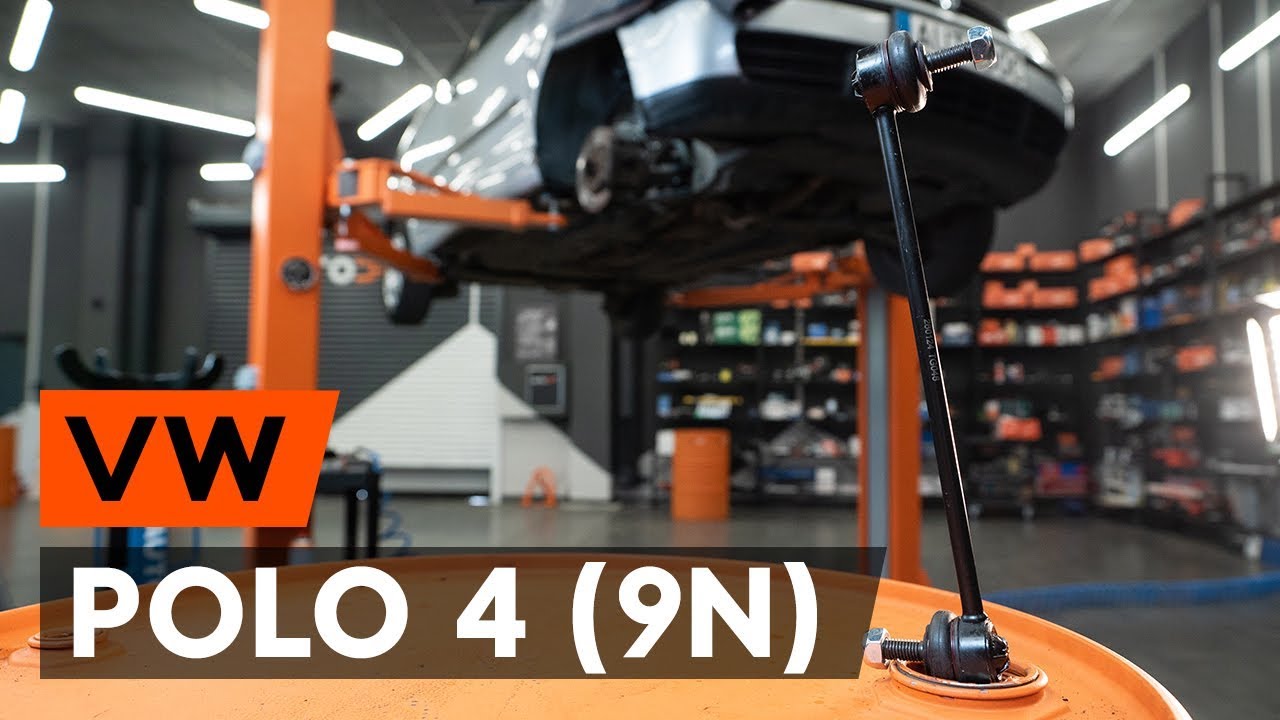 Jak vyměnit přední tyčky stabilizátora na VW Polo 9N – návod k výměně