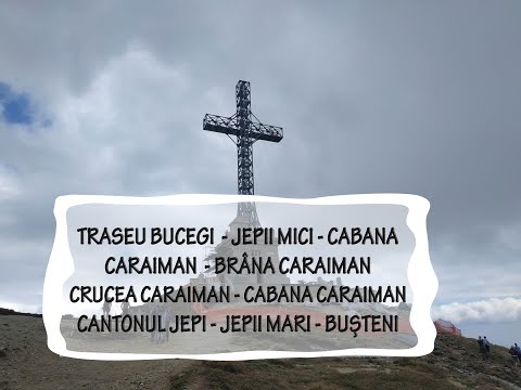 Jepii Mici, Jepii Mari, Brâna Caraiman, Crucea Caraiman, traseu Bușteni - traseu Bucegi