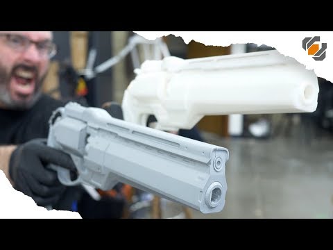How to Make a Two Part Silicone Mold - Destiny Hand Cannon Casting
