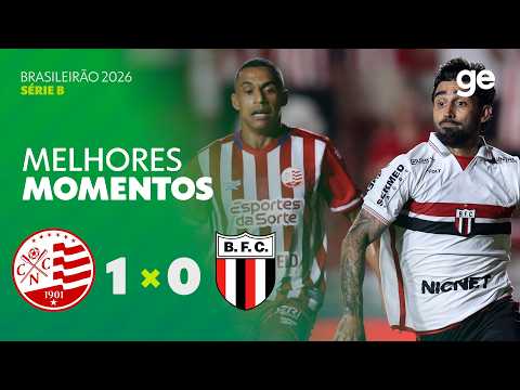 Gols e lances de Náutico x Botafogo-SP