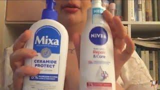 Vergleich Mixa Ceramide Bodylotion Vs Nivea Repair&Care Bodylotion #skincare