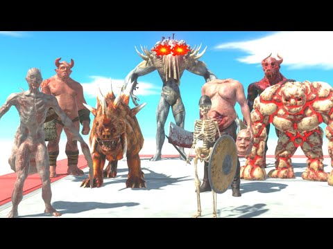 INFERNALS ENEMIES AGAINST SCOURGE BOSS  - ANIMAL REVOLT BATTLE SIMULATOR