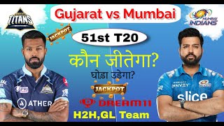 Gujarat vs Mumbai ipl 2022 51st match prediction | gt vs mi dream11 team | gt vs mi ipl 2022