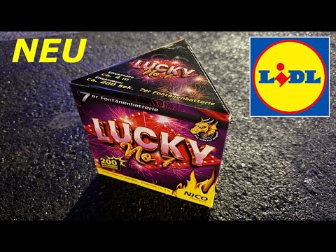 LUCKY No.7 Fontänen Batterie | Nico Feuerwerk | NEUHEIT 2025