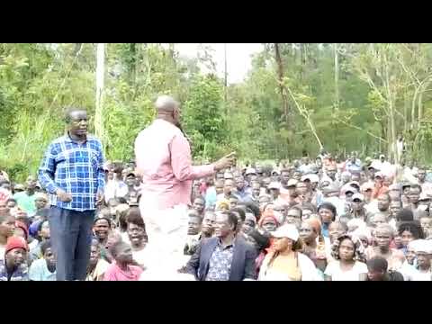 Malaha Isongo MCA Hon Lucas Radoli Ochami of ODM campaigns for his bid for MP Mumias East 2022
