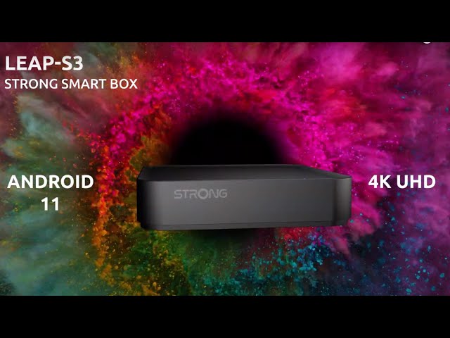 Strong LEAP-S3 Smart TV box Nero 4K Ultra HD 16 GB Wi-Fi Collegamento ethernet LAN video