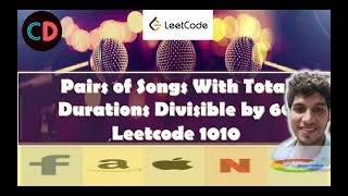YouTube video 'Pairs of Songs With Total Durations Divisible by 60 | Leetcode1010 | Live coding session 🔥🔥🔥 | O(n)'