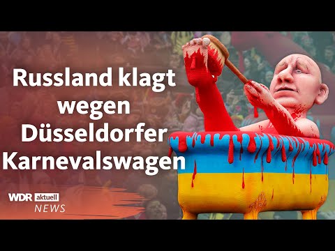 Russland verklagt Jacques Tilly wegen Karnevalswagen mit Wladimir Putin | WDR Aktuelle Stunde