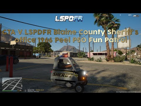 GTA V LSPDFR Blaine County Sheriff's office 1966 Peel P50 Fun Patrol