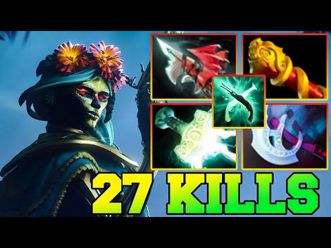 Muerta Dota 2 With 27 Kills & Ultra Kill !! Muerta Safelane Pro Gameplay Guide Build 7.34