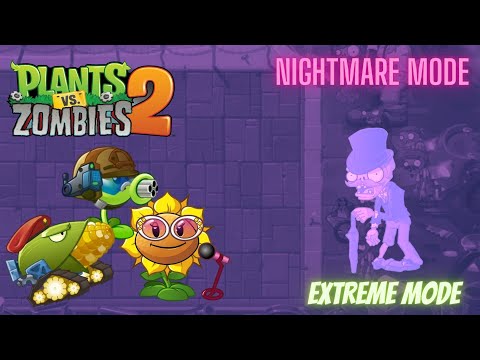 Plants Vs Zombies 2™Steam Ages Nightmare Mode Gameplay Part 1[Extreme Hard] Night 1 - 6