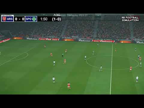 Arsenal vs Sporting CP | UEFA Champions League 2026 Match Today | Simulation eFootball PES 21
