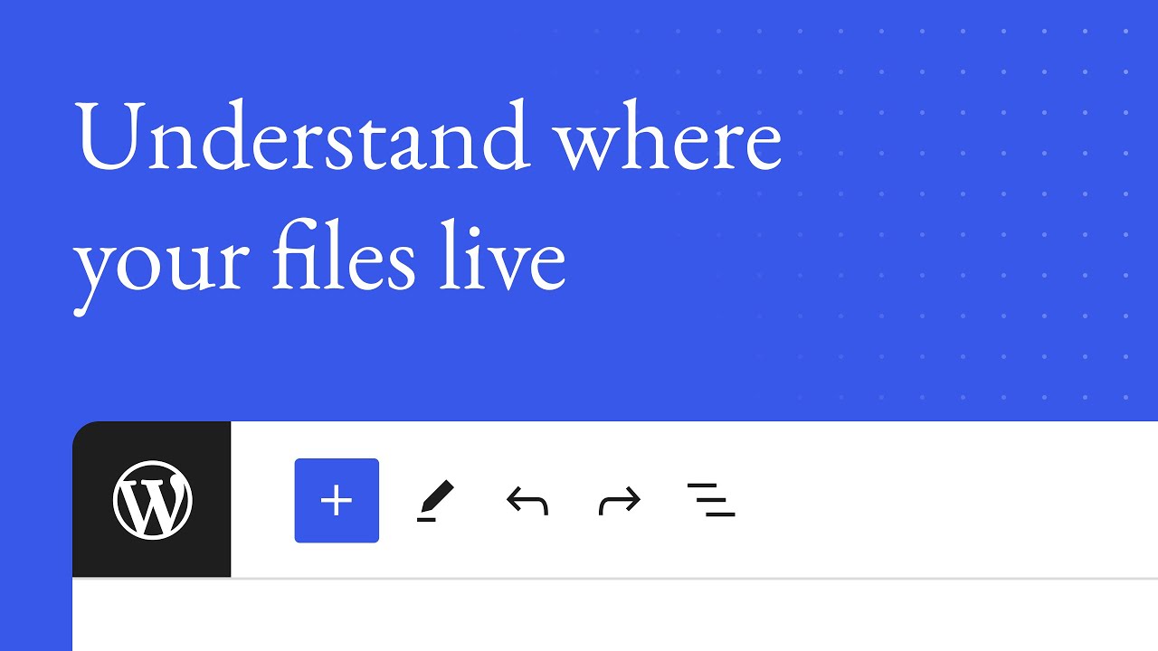 Understand where your files live