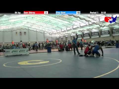 Sam Shirey vs. Clay Dent at 2013 ASICS University Nationals - FS