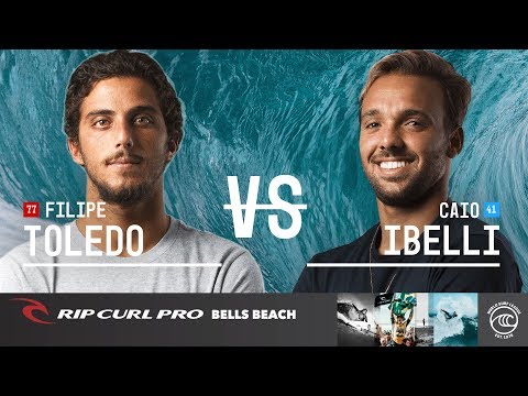 Filipe Toledo vs. Caio Ibelli - Round of 32, Heat 5 - Rip Curl Pro Bells Beach 2019