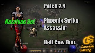 Phoenix Strike Assassin Natalyas Set feat. Act 3 Merc - Hell Cows - PTR 2.4 Diablo 2 Resurrected