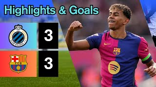 Download lagu Club Brugge 3-3 Barcelona || Extended Highlights and All Goals || UEFA Champions League  mp3