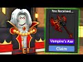 Claiming Vampires Axe in Murder Mystery 2!